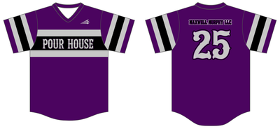 Pour House Softball Custom HexaFlex Baseball Jersey #J1B