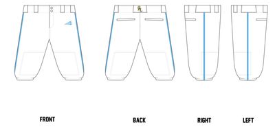 California Athletics League Custom Knicker Baseball Pant #BP1B