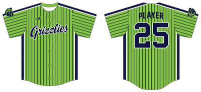Grizzlies Custom HexaFlex Baseball Jersey #J10
