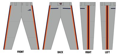 Philipsburg Phils Post 437 Custom Athletic Baseball Pant #BP1b