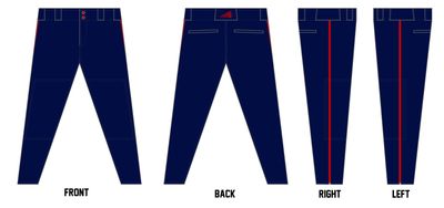 Bemidji 9U Heat Custom Athletic Baseball Pant #BP6