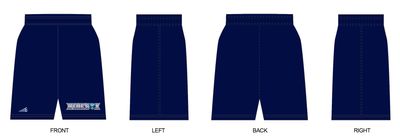Blue Sox Custom Revolution Pocket Shorts #RV3