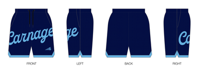 Central Maine Carnage Custom Retro Mesh Shorts #MS3