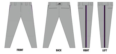 Lapoynor Flyers Custom ProFit Baseball Pant #BP6