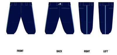 Mid-Michigan Cubs Custom Knicker Baseball Pant #BP4
