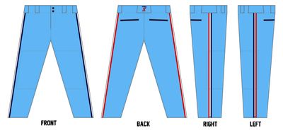 Turn 2 Baseball Custom Athletic Cut Baseball Pants #BP5D