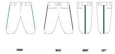 Chiville Sharx Custom Knicker Baseball Pant #BP3C