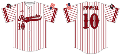 Tallahassee 10U Renegades Custom HexaFlex Baseball Jersey #J2a