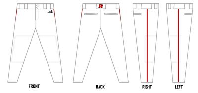 Cincinnati Raiders Custom Athletic Baseball Pant #BP2BA