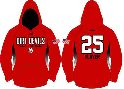 Clinton Dirt Devils Softball Custom Vulcan Hoodie #VH2