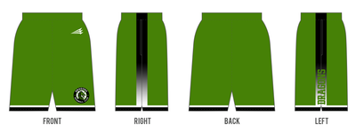 Dragons Baseball Club Custom Revolution Pocket Shorts #RV1