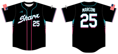 Chiville Sharx Custom HexaFlex Baseball Jersey #J3E