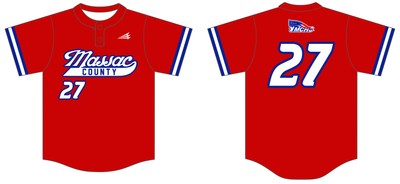 Massac County Baseball Custom NanoDri Baseball Jersey #J5B