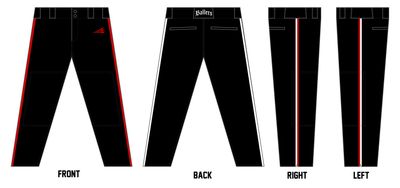 SoCal Ballers Custom Athletic Cut Baseball Pants #BP18A