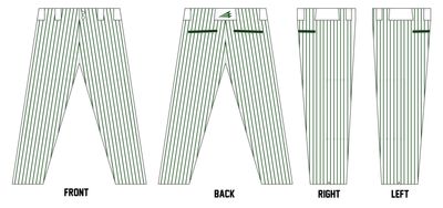 Hamilton A's Nation Custom Pro-Fit Baseball Pants #BP12A