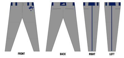 Bison Outlaws Custom Athletic Baseball Pant #BP2B