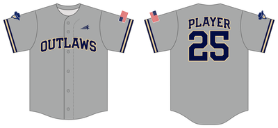 Bison Outlaws Custom NanoDri Baseball Jersey #J3B