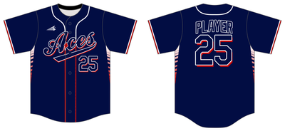 Loudoun Aces Fooch Custom HexaFlex Baseball Jersey #J9