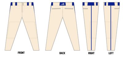 Parry McCluer Blues Custom Athletic Baseball Pant #BP1