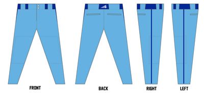 Weatherford Warriors Custom Athletic Baseball Pant #BP2
