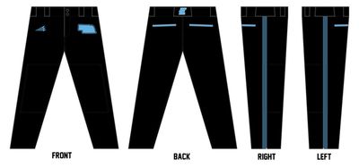 Nebraska Prime Custom Long Relaxed Baseball Pant #BP1I