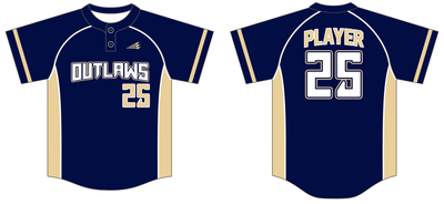 Bison Outlaws Custom NanoDri Baseball Jersey #J5