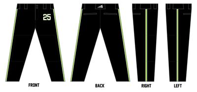 Romeoville Titans CUSTOM Relaxed Baseball Pant #BP4F