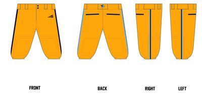 Bold City Bandits Custom Knicker Baseball Pants #BP4B