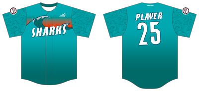 Columbus Sharks Custom HexaFlex Baseball Jersey #J4C