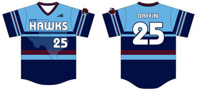 NTX Warhawks Custom HexaFlex Baseball Jersey #J1b
