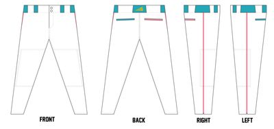 Chiville Sharx Custom Athletic Baseball Pant #BP6E