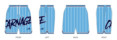 Central Maine Carnage Custom Retro Mesh Shorts #MS2