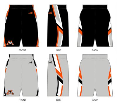 Bulldogs (Schnedler) Custom Hexaflex Basketball Shorts #BS4D and #BS4E