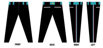 Chiville Sharx Custom Athletic Baseball Pant #BP8CA