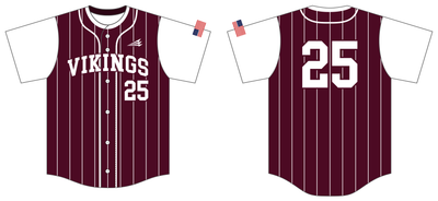 Brunswick Academy Vikings Custom HexaFlex Baseball Jersey #J3B
