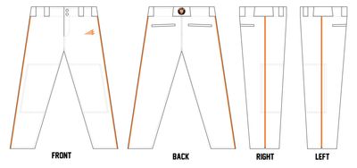 Mission Baseball Custom Athletic Cut Baseball Pants #BP4D