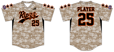 Ripzz Baseball Custom Hexaflex Baseball Jersey #J5B