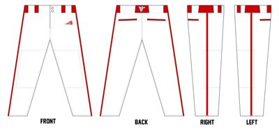 VeloTech Custom Athletic Cut Baseball Pants #BP7D