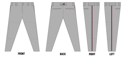 Ohio Hitmen Custom Athletic Baseball Pant #BP12C