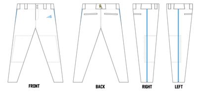 California Athletics League Custom Athletic Baseball Pant #BP1A