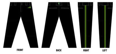 Grizzlies Custom Long Relaxed Baseball Pant #BP1B
