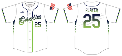 Grizzlies Custom HexaFlex Baseball Jersey #J12D
