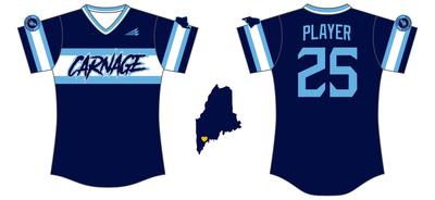 Central Maine Carnage Custom NanoDri Softball Jersey #J3B