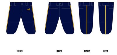 Bold City Bandits Custom Knicker Baseball Pants #BP11C