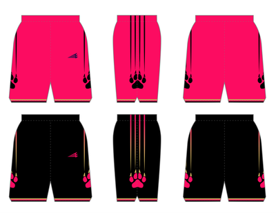 Pink Panthers Humboldt Custom Reversible NanoDri Basketball Shorts #BS2B/BS2D
