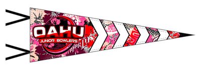 Oahu Jr Bowlers Classic Custom Pennant #PF1