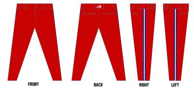 Arkansas Chosen Few Custom Athletic Fit Baseball Pant #BP16