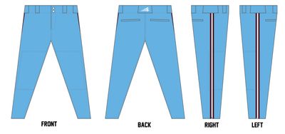 Central Wisconsin Impact Custom Long Relaxed Baseball Pant #BP1