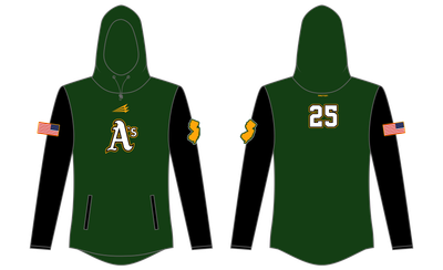 Hamilton A's Custom QuadFlex Hoodie #QF1