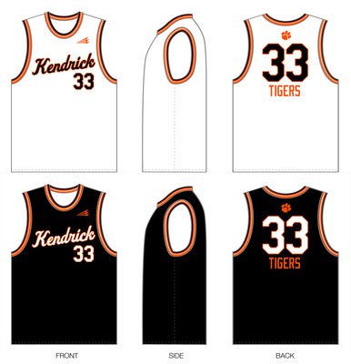 Kendrick Tigers Custom NanoDri Basketball Jersey #J2 &amp; J2B